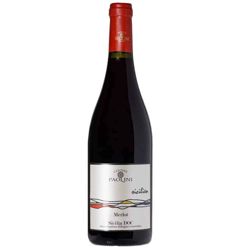 vino rosso sicilia marsala cantine paolini sicilien merlot