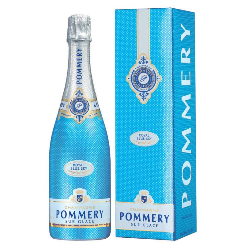 champagne pommery royal blue sky demi sec