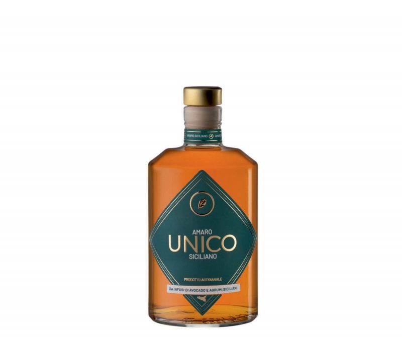 amaro unico siciliano sicilia avocado agrumi erbe oro verde